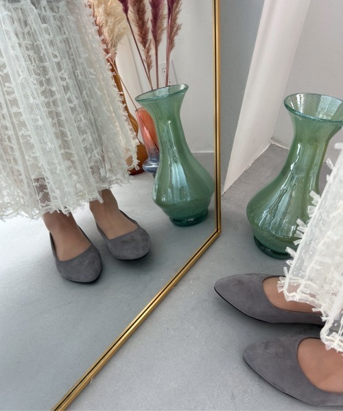 「ORiental TRaffic」 フラットパンプス 38 グレー レディース拍卖