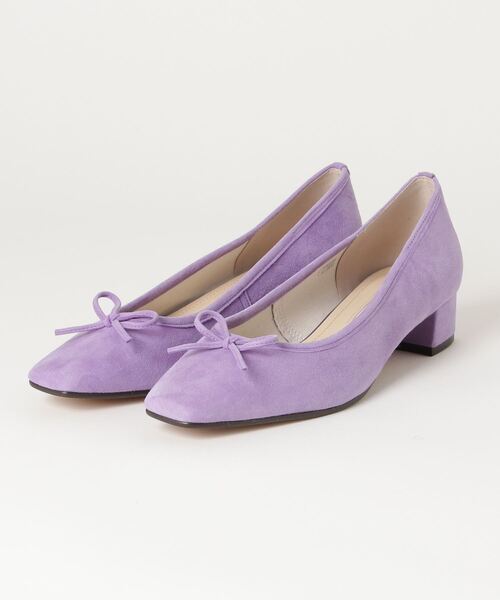 「SLOBE IENA」 パンプス 24cm パープル レディース拍卖
