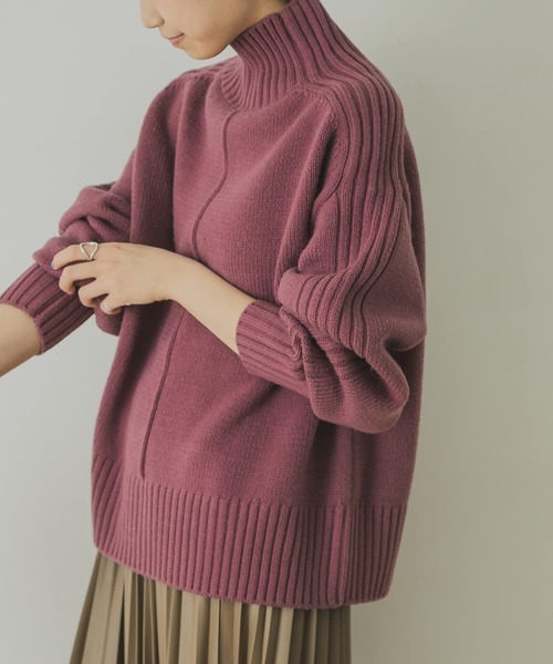 「URBAN RESEARCH」 長袖ニット FREE パープル系その他 レディース拍卖