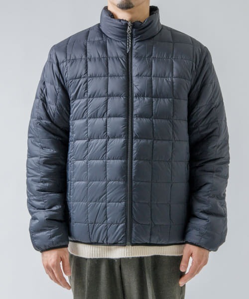 「TAION」 ダウンジャケット LARGE ネイビー メンズ拍卖