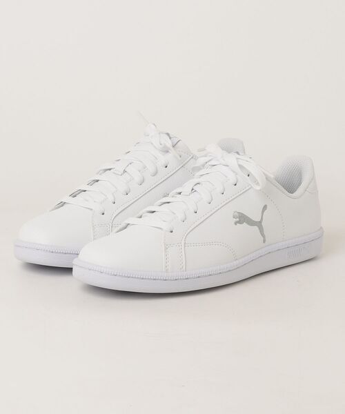 「PUMA」 ローカットスニーカー 25.0cm ホワイト×シルバー メンズ拍卖