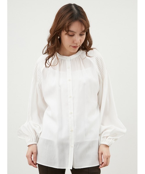 「Mila Owen」 長袖ブラウス 0 ホワイト レディース拍卖