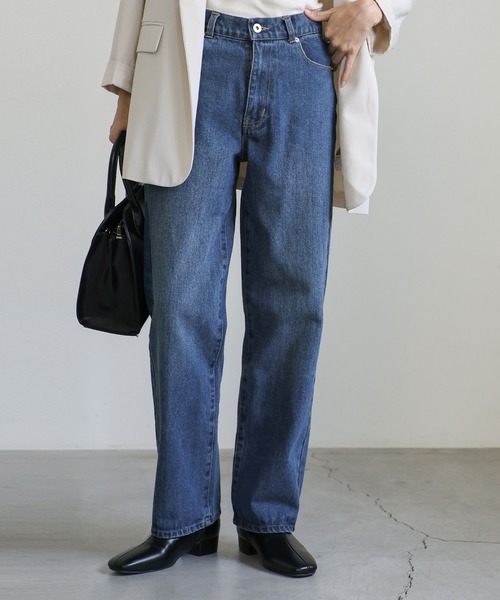 「select MOCA」 デニムパンツ MEDIUM インディゴブルー レディース拍卖