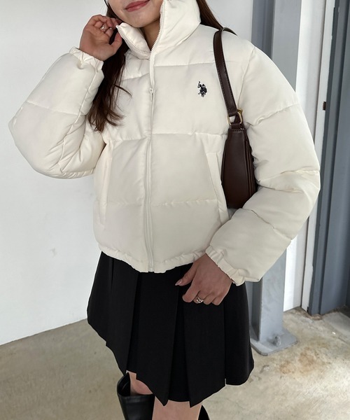 「U.S. POLO ASSN.」 ブルゾン L オフホワイト レディース拍卖