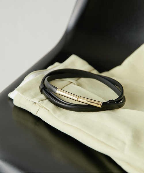 「GALLARDAGALANTE」 ベルト FREE ブラック レディース拍卖