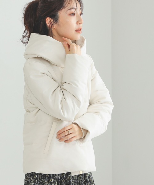 「BEAMS HEART」 ダウンジャケット MEDIUM アイボリー レディース拍卖