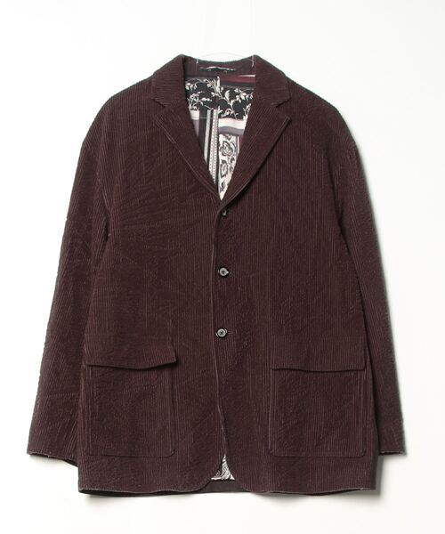 「TOMORROWLAND」 テーラードジャケット X-SMALL ダークブラウン メンズ拍卖