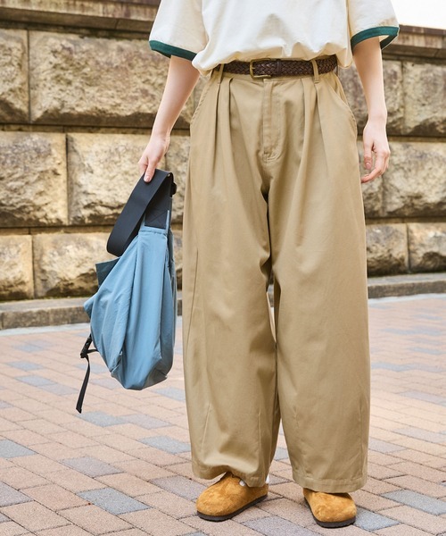 「MONO-MART LADY'S」 チノパンツ M ベージュ レディース拍卖