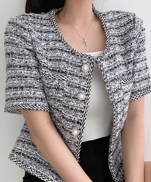 「Riff」 ノーカラージャケット L ブラック レディース拍卖