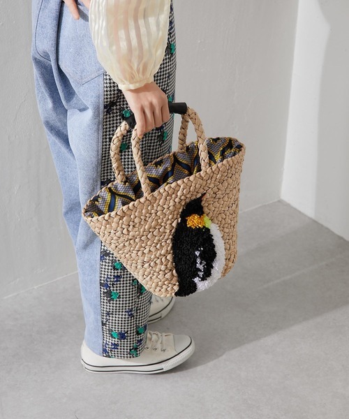 「ear PAPILLONNER」 かごバッグ FREE ブラック レディース拍卖