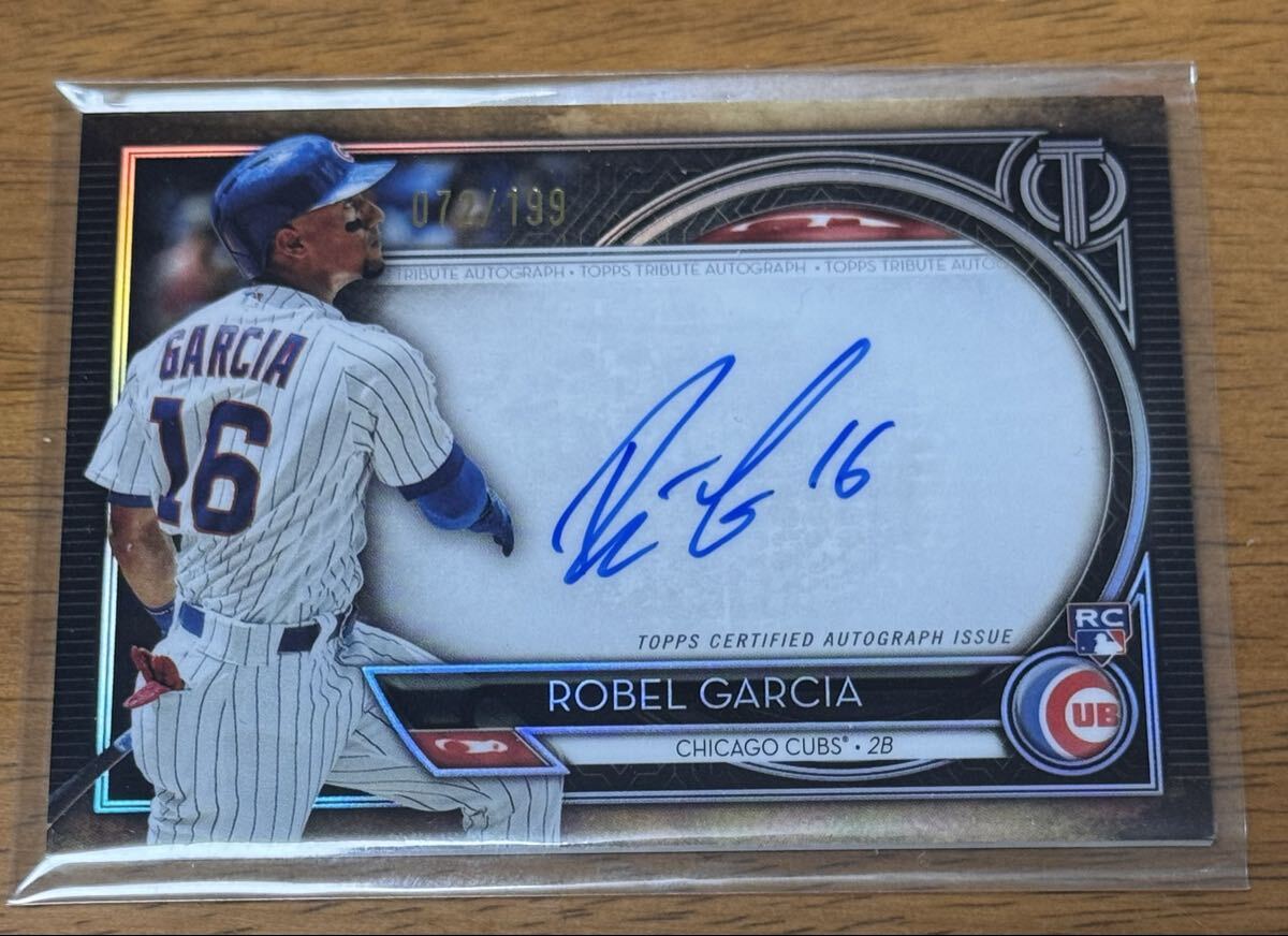 2020 Topps tribute Robel Garciaサインrcオート/199 カブス Autograph 直筆サイン MLB ルーキー拍卖