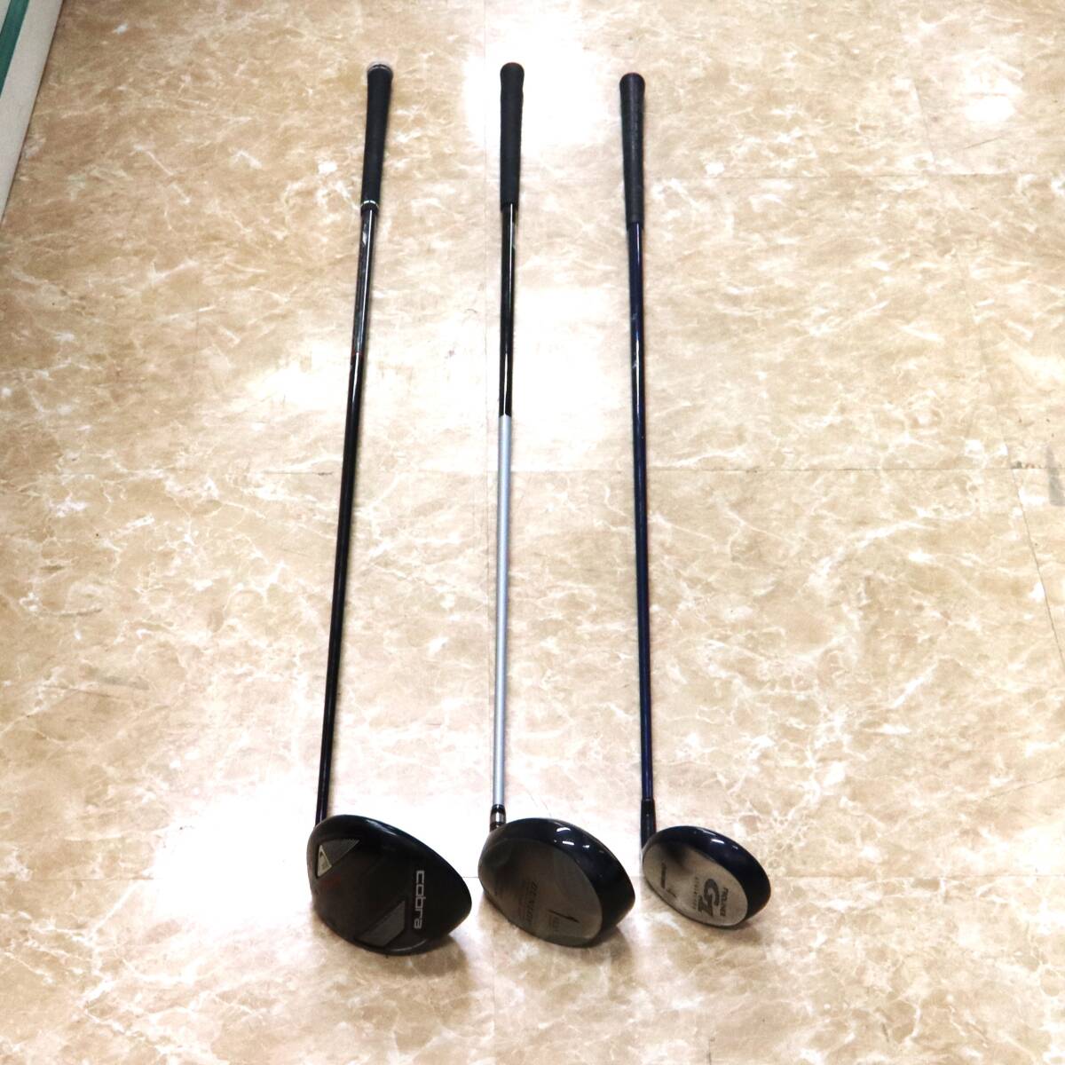 コブラ F-MAX SUPERLITE ドライバー&ダンロップDMK-TOUR400ドライバー&マルマンPROLINER G1 4Wフェアウェイウッド 3本セット(中古)拍卖