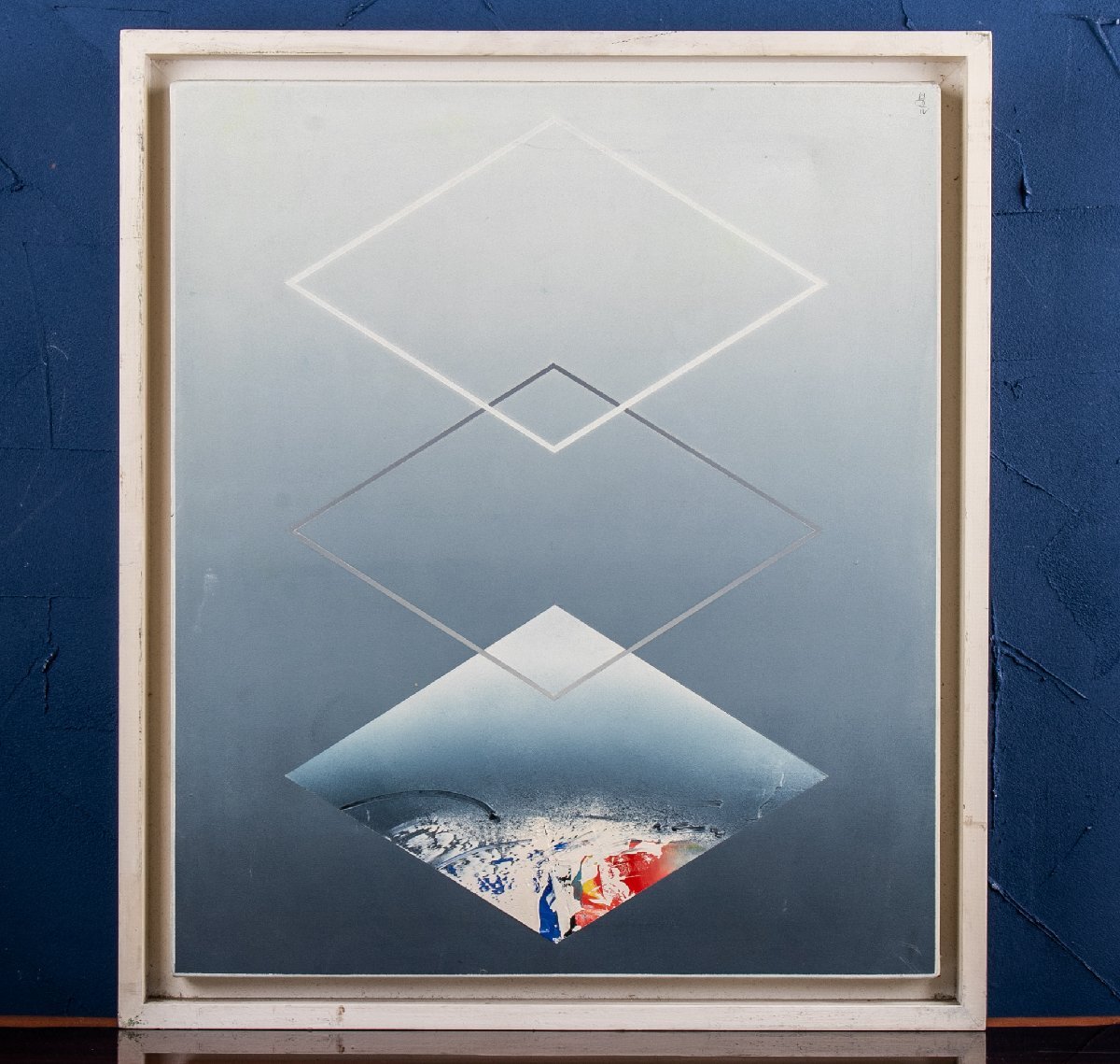 【うつわ】 久保晃 (くぼあきら) 油彩 キャンバス F10号 額装 F021C 古美術 骨董 古玩 絵画 ギャラリー カフェ拍卖