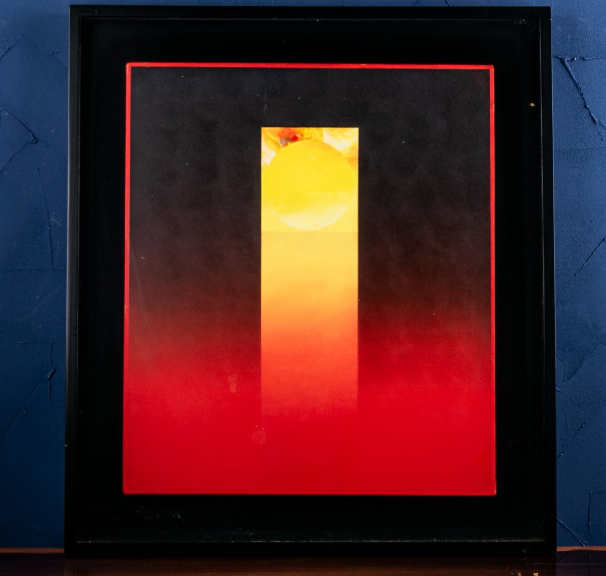 【うつわ】 久保晃 (くぼあきら) 油彩 『 composition 89-N-43 』キャンバス 額装 F021D 古美術 骨董 古玩 絵画 ギャラリー カフェ拍卖