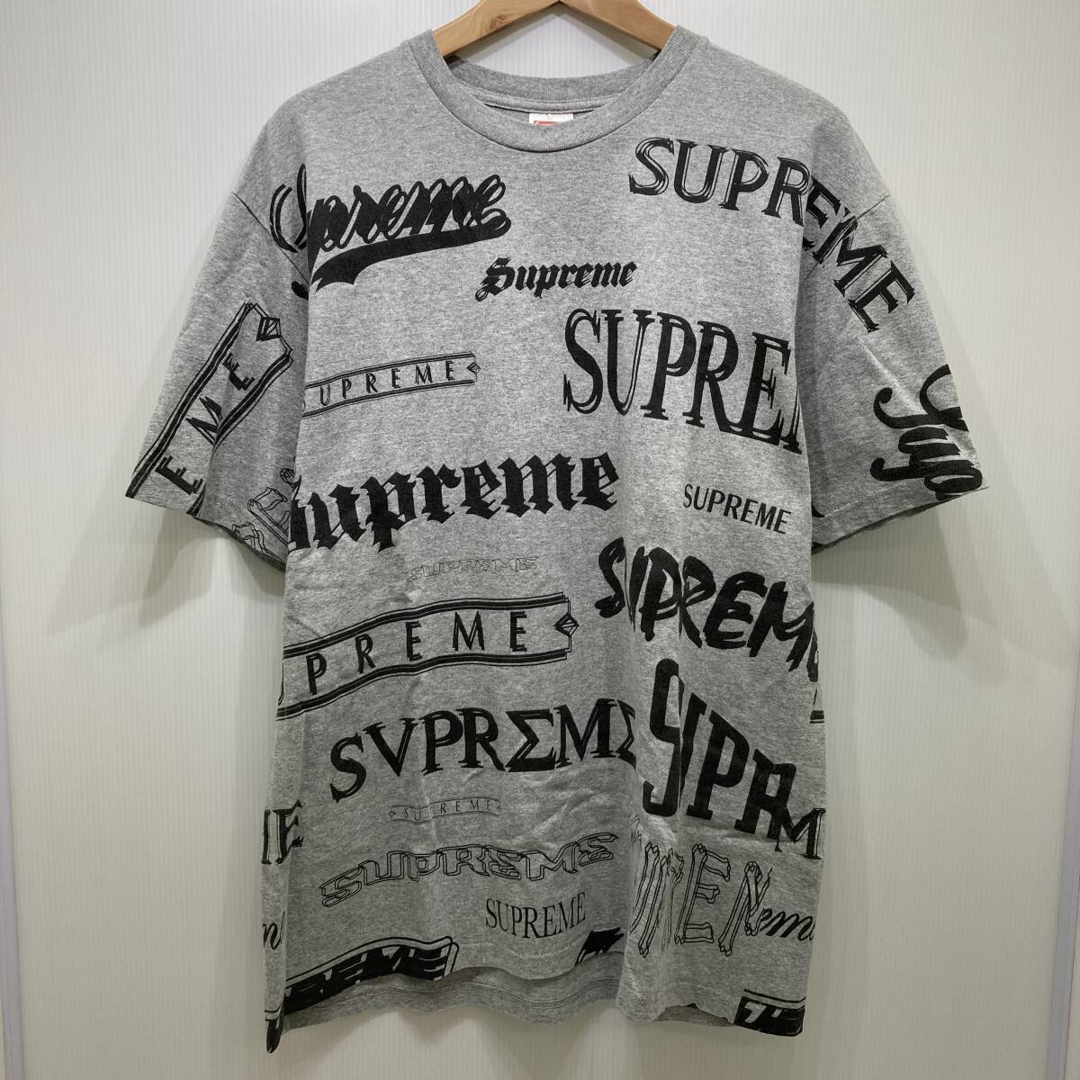 【中古】Supereme シュプリーム 20AW Multi Logo Tee マルチロゴ 半袖Tシャツ Lサイズ グレー系拍卖