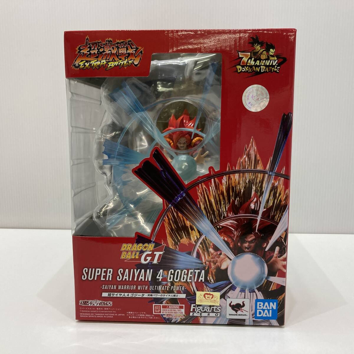【未開封】ドッカンバトル7周年×フィギュアーツZERO 超激戦 コラボ ドラゴンボールGT 超サイヤ人4ゴジータ 究極パワーのサイヤ人戦士拍卖