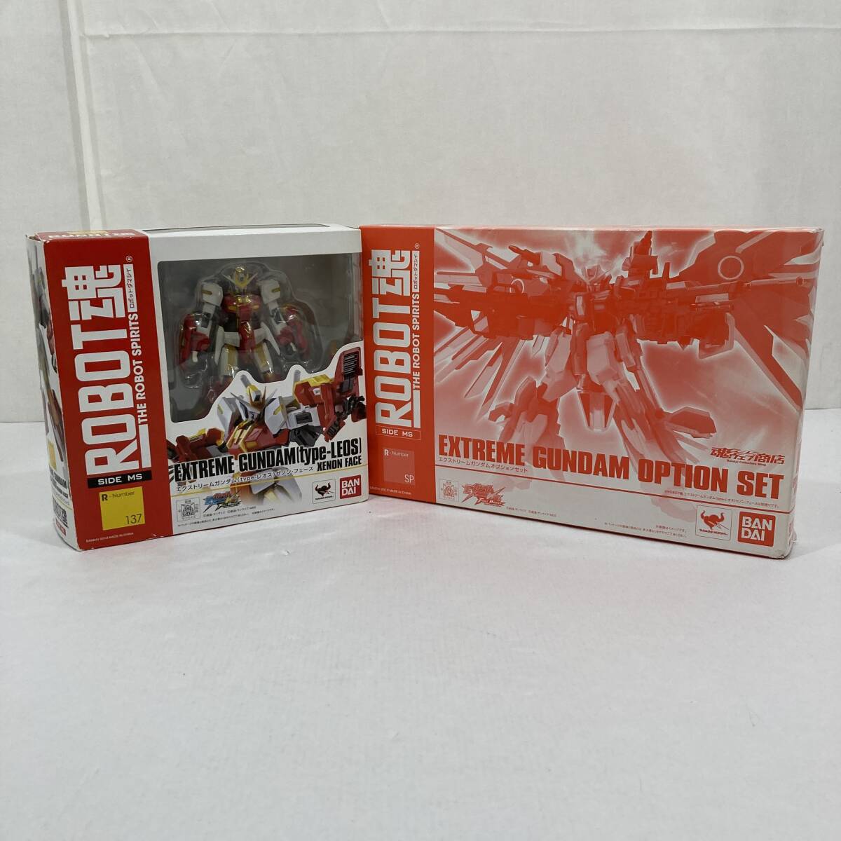 【中古】ROBOT魂 SIDE MS エクストリームガンダム type-レオス ゼノン・フェース+エクストリームガンダムオプションセット まとめ 1円~拍卖