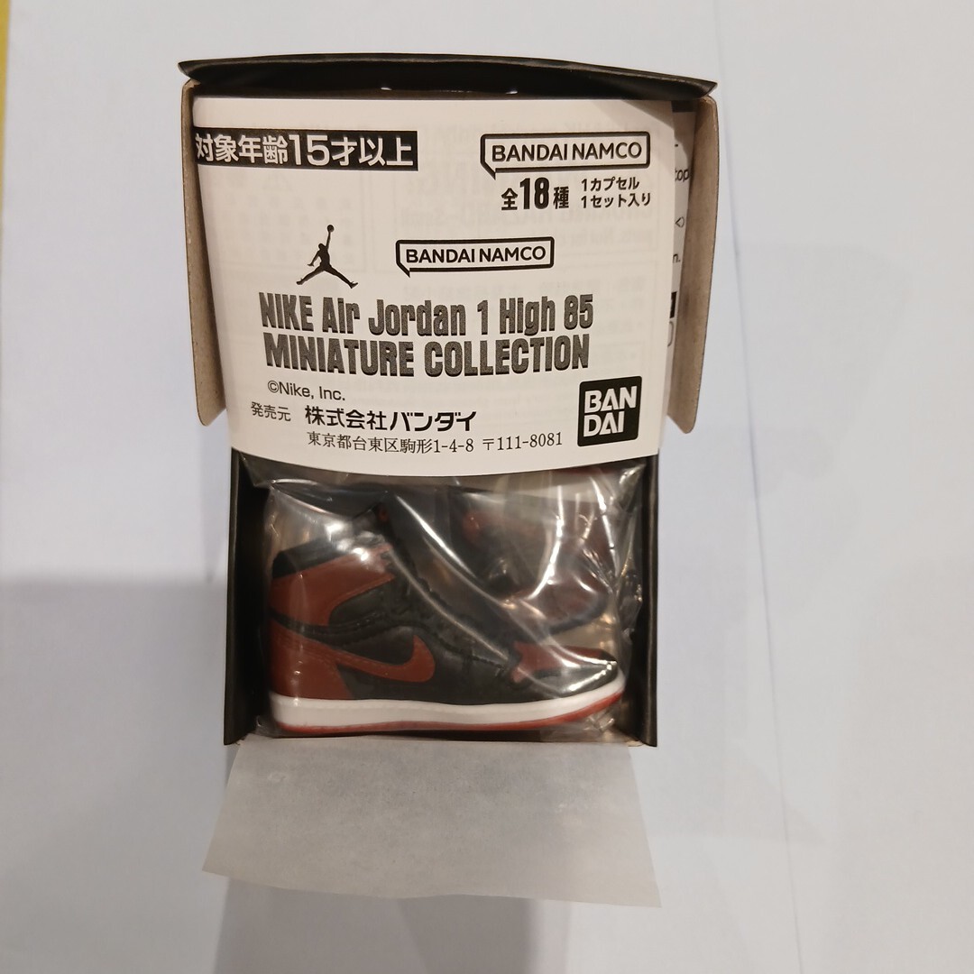 即決 NIKE Air Jordan 1 High 85 エアジョーダン1 ミニチュアコレクション ブレッド BLACK RED 拍卖