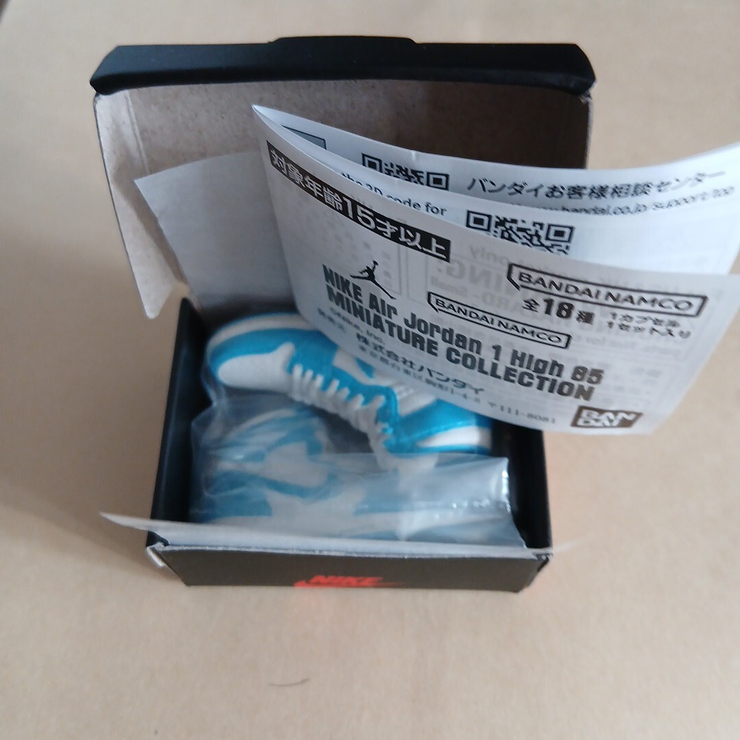 即決、NIKE Air Jordan 1 High 85 エアジョーダン1 ミニチュアコレクション パウダーブルー拍卖