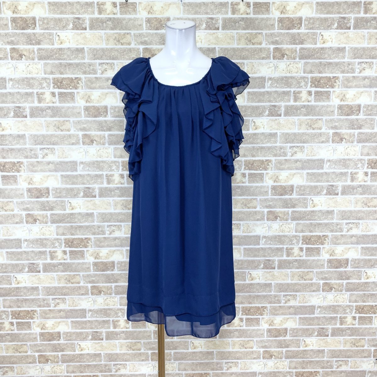 1円 ドレス INTERPLANET ワンピース 02 青系 カラードレス キャバドレ 発表会 イベント 中古15936拍卖