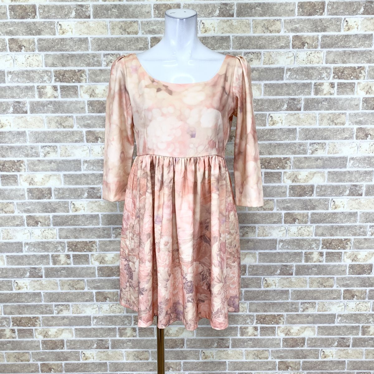 1円 ドレス Juge ETTA ワンピース F ピンク系 カラードレス キャバドレ 発表会 イベント 中古15983拍卖