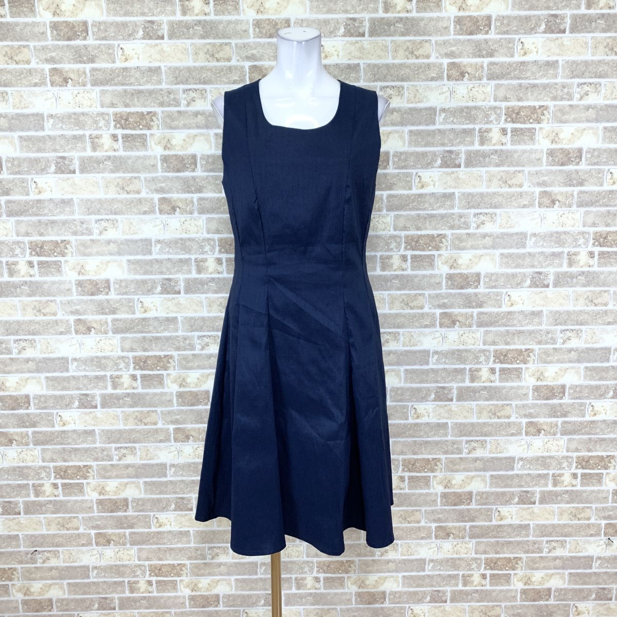 1円 ドレス Ruzzo ワンピース XL ネイビー系 カラードレス キャバドレ 発表会 イベント 中古16099拍卖