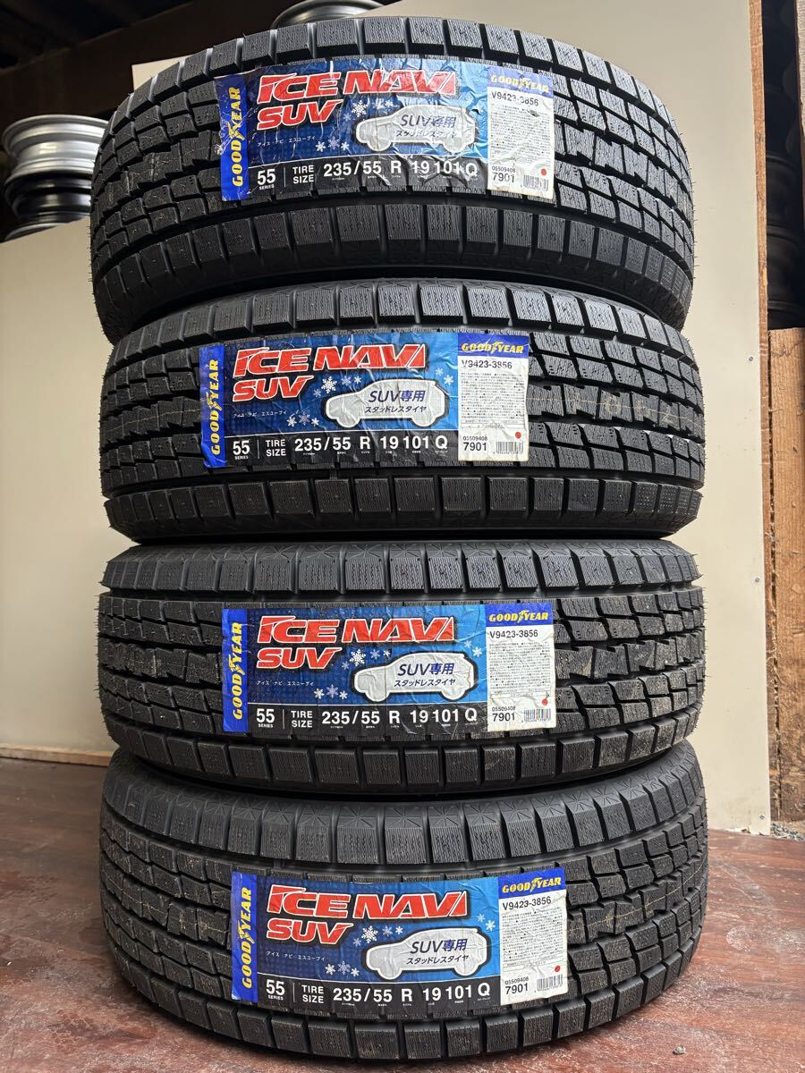 新品☆235/55/19 スタッドレスタイヤ☆ グッドイヤー アイスナビSUV拍卖