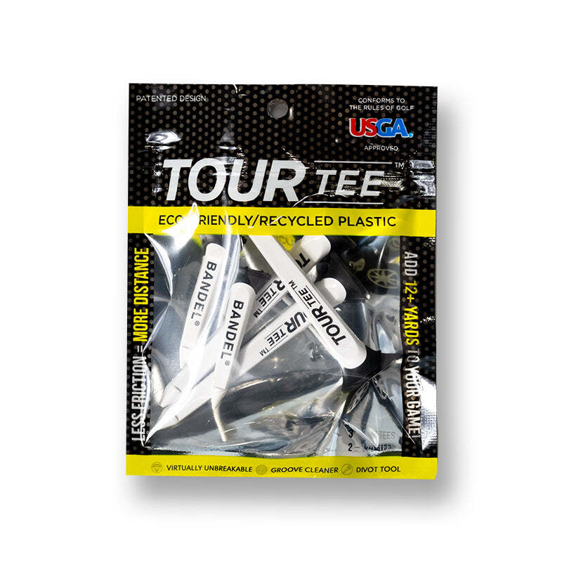 ツアーティTOUR TEE バンデル BANDEL ロング&ショート COMBO 5本セット ホワイト/ブラック拍卖