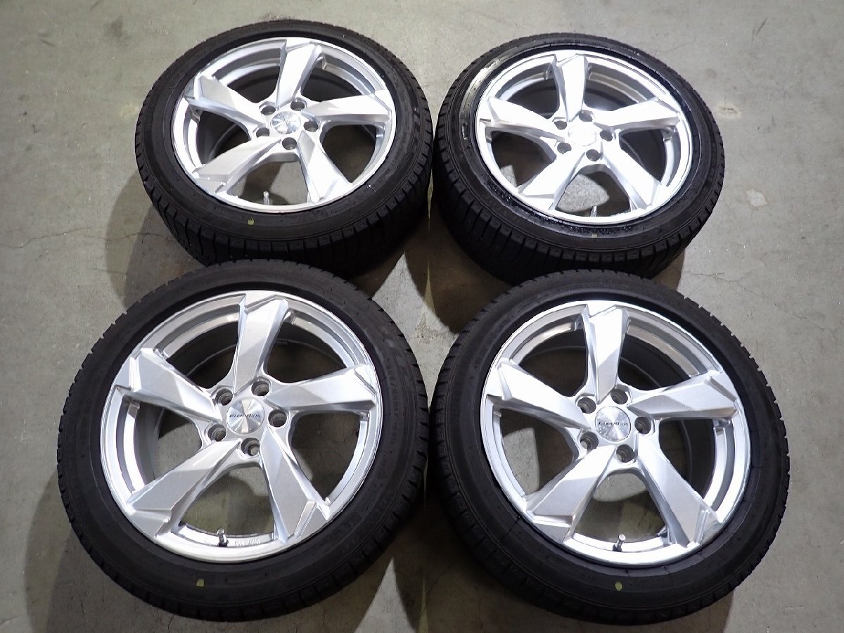 YS22793【送料無料205/50R17】ユーロアクシス クロスエッジ ボルボ V40などに 中古スタッドレス ★17×7.5J 108/5H ET50★拍卖