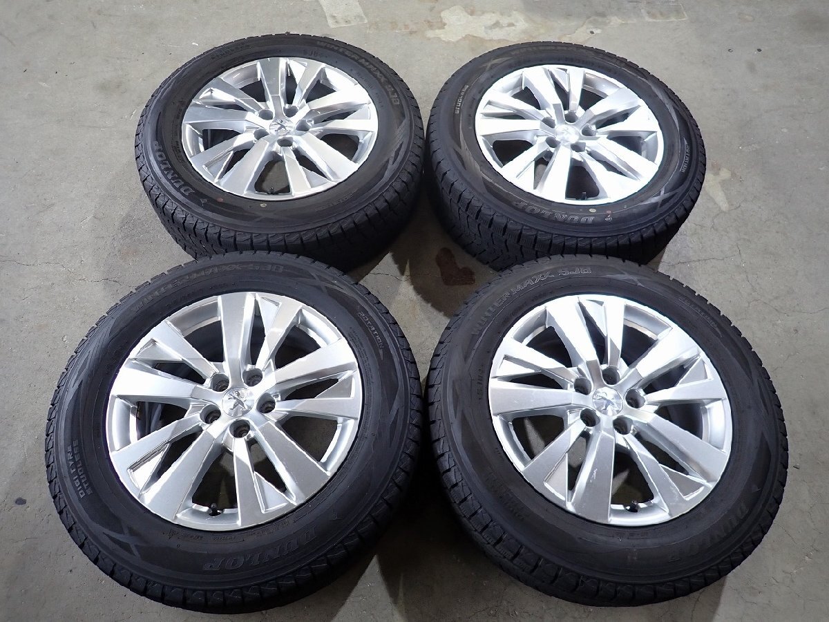 YS22770【送料無料215/65R17】プジョー純正 3008純正 2022年製 ダンロップ 中古スタッドレスセット ▼17×7J 108/5H ET42▼拍卖
