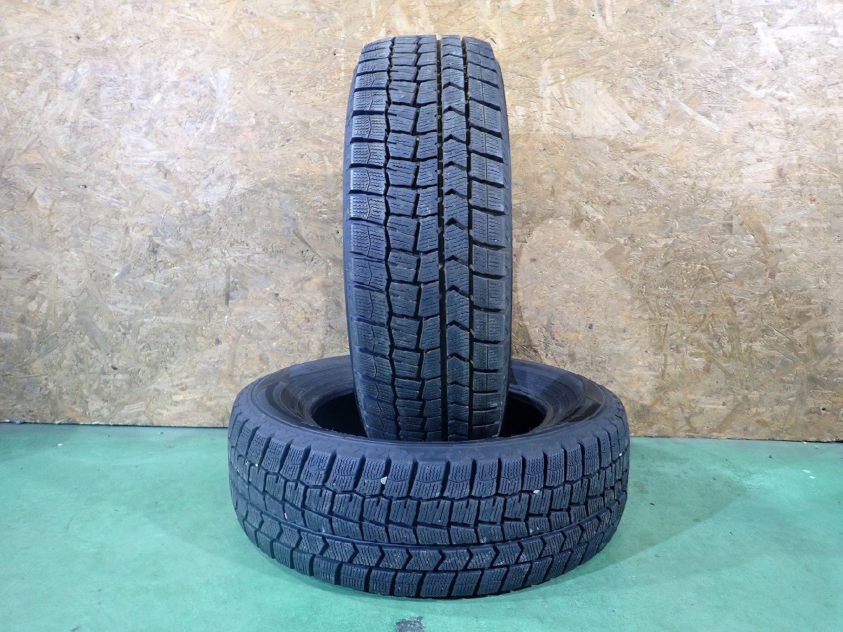 RK12273【送料無料195/65R15】2本 ダンロップ ウィンターマックス WM02 中古スタッドレス 2022年製 ミニバンなどに ≪即決≫拍卖