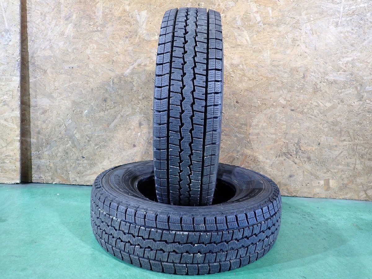 RK12151【送料無料165R13 8PR】2本 ダンロップ ウィンターマックス SV01 中古スタッドレス プロボックス サクシード ≪即決≫拍卖