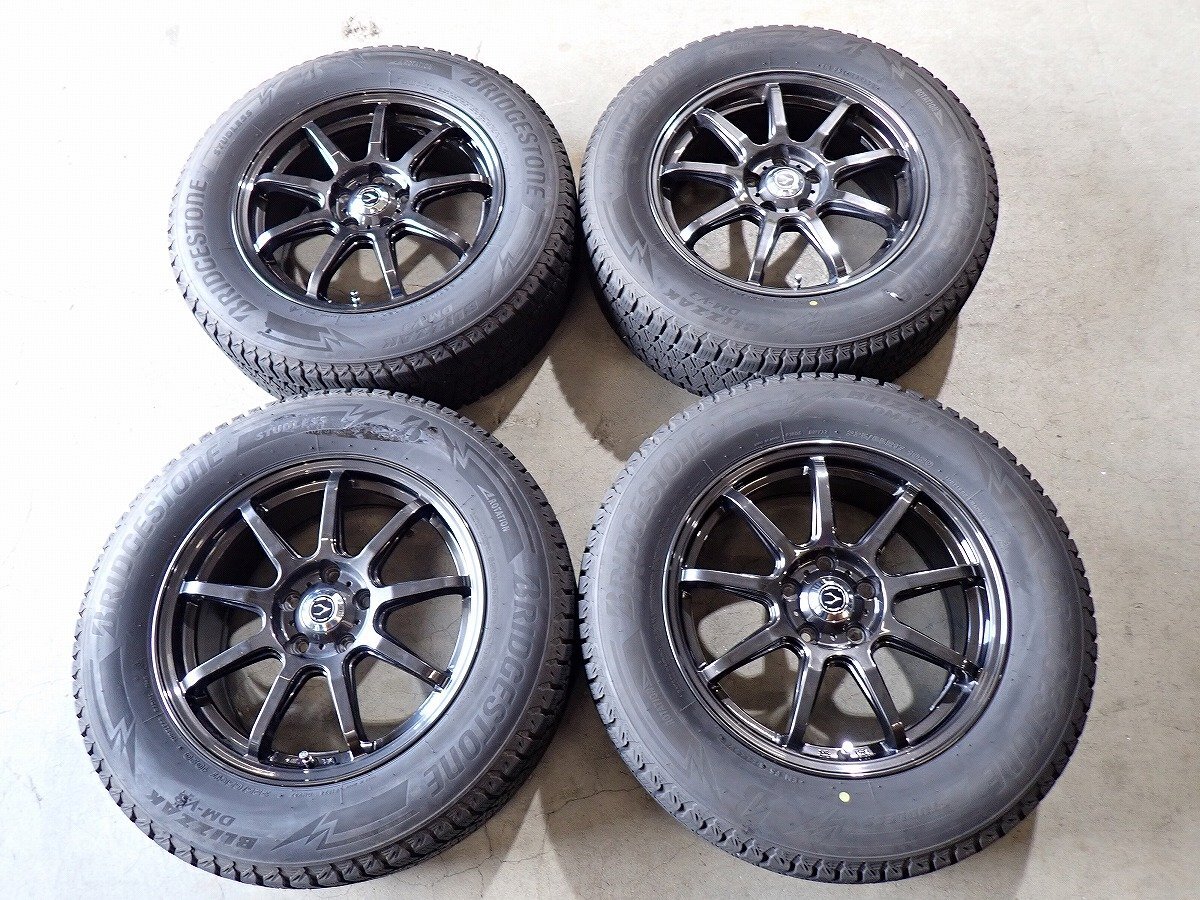 YS20403【送料無料225/65R17】CX-5 CX-8 CR-V BS型レガシィアウトバック 中古スタッドレス ■17×7J 114.3/5H ET48■1円スタート拍卖