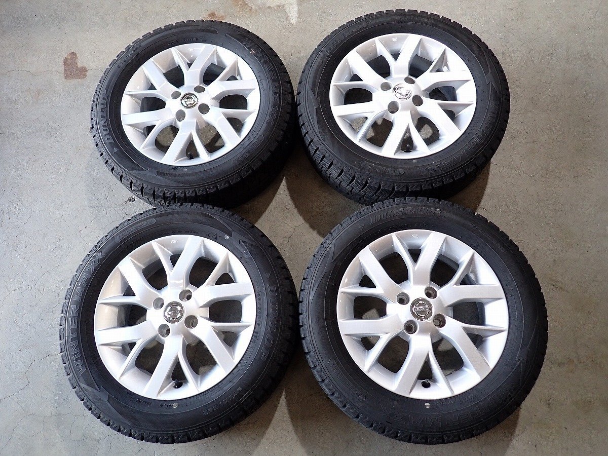 YS20322【送料無料185/65R15】ニッサン純正 E12 ノート e-POWER純正 中古スタッドレスセット ■15×5.5J 100/4H ET40■1円スタート拍卖