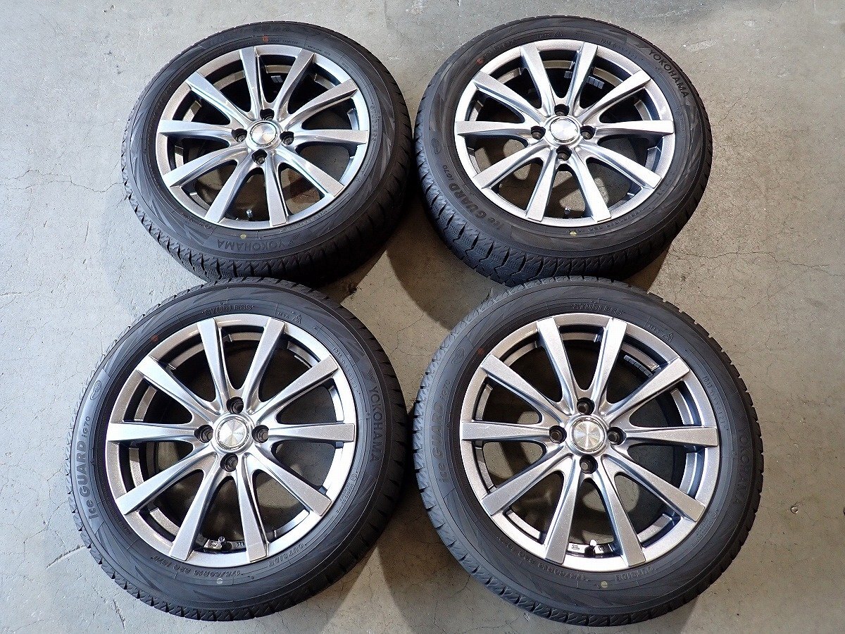 YS20315【送料無料175/60R16】100系ラクティス イグニス クロスビー等 中古スタッドレス ▼16×6J 100/4H ET42▼1円スタート拍卖