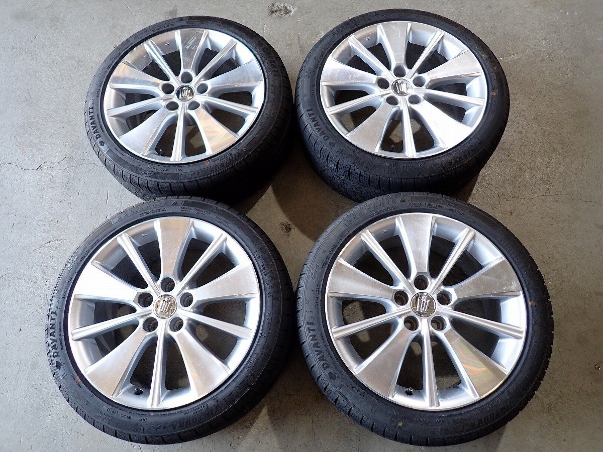 YS20305【送料無料225/45R18】トヨタ純正 200系クラウン純正 中古スタッドレスセット ★18×8J 114.3/5H ET45★1円スタート拍卖