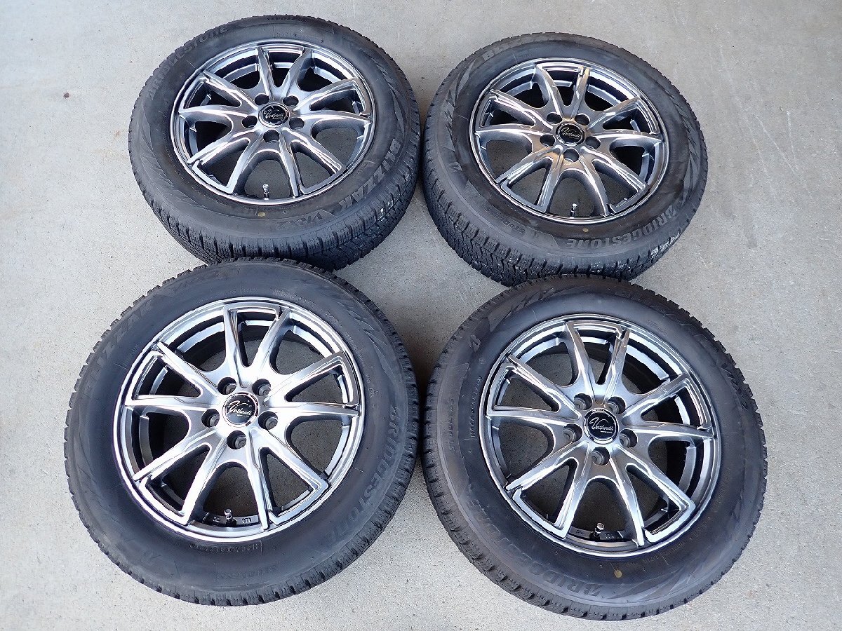 YS23292【送料無料185/60R15】170系シエンタ 120系ラクティスなどに 中古スタッドレス ■15×6J 100/5H ET45■1円スタート拍卖