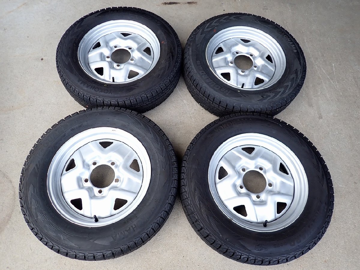 YS23287【送料無料175/80R16】スズキ純正スチール ジムニー純正 ※JB23 1~4型のみ※ ■16×5J 139.7/5H ET約25■1円スタート拍卖