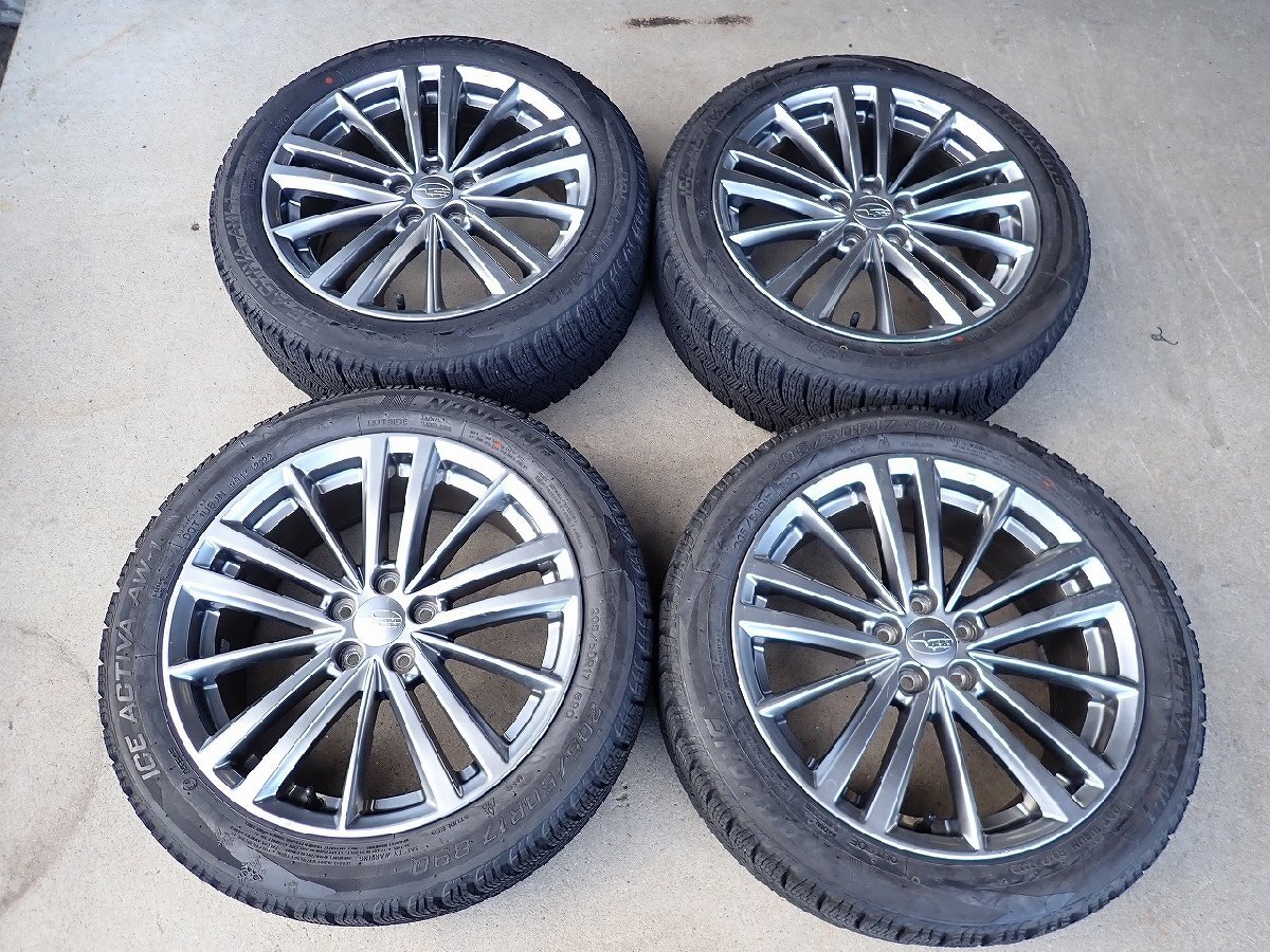 YS23284【送料無料205/50R17】スバル純正 インプレッサG4 インプレッサスポーツなどに ▼17×7J 100/5H ET48▼1円スタート拍卖