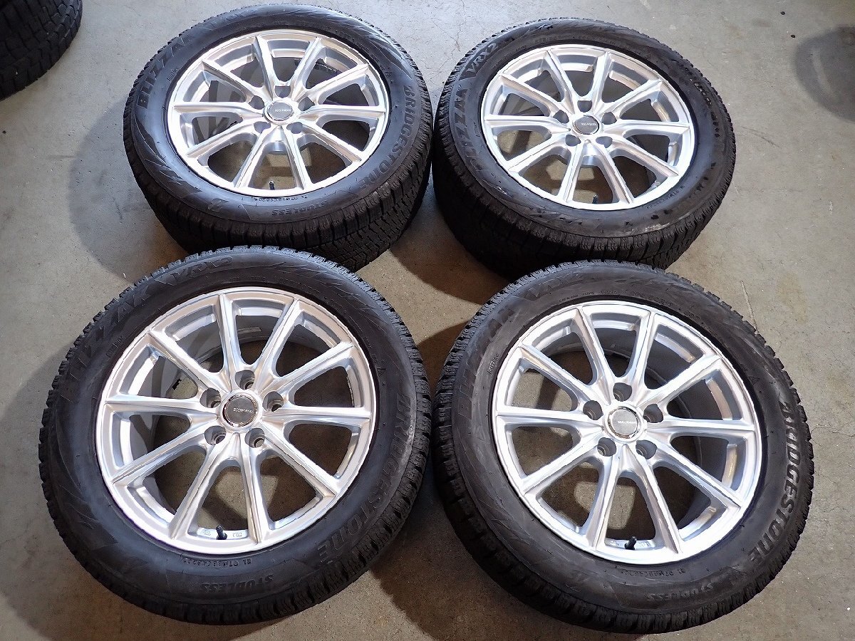 YS23279【送料無料235/50R17】200系クラウンマジェスタなどに BS 中古スタッドレスセット ★17×7.5J 114.3/5H ET40★1円スタート拍卖