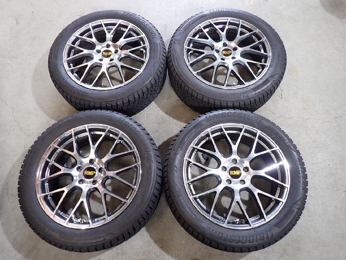 YS23458【送料無料225/55R19】BT/BS型レガシィアウトバックなどに BS 中古スタッドレスセット ●19×7.5J 114.3/5H ET55●拍卖