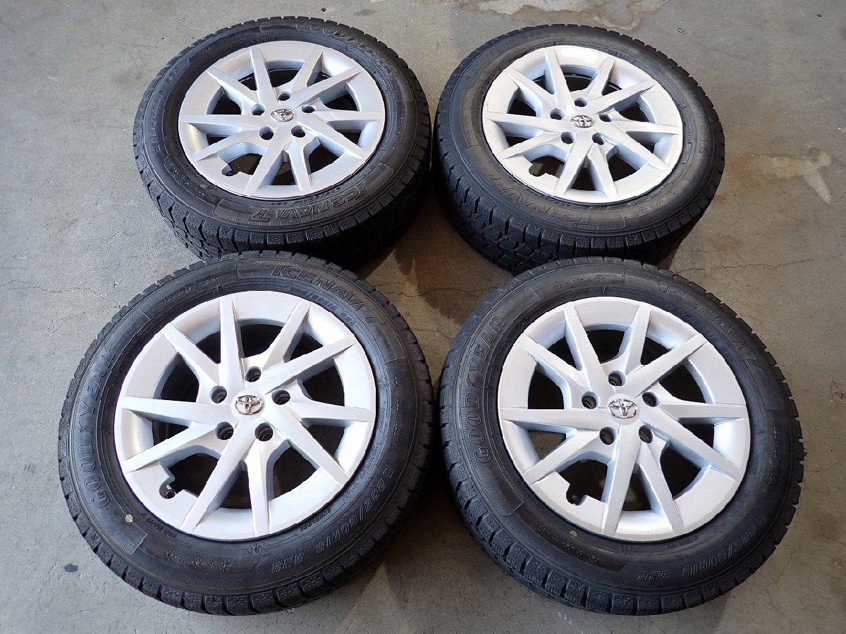 YS22627【送料無料205/60R16】トヨタ純正 プリウスα純正 90系ノア VOXYにも 中古スタッドレス ■16×6.5J 114.3/5H ET39■1円スタート拍卖