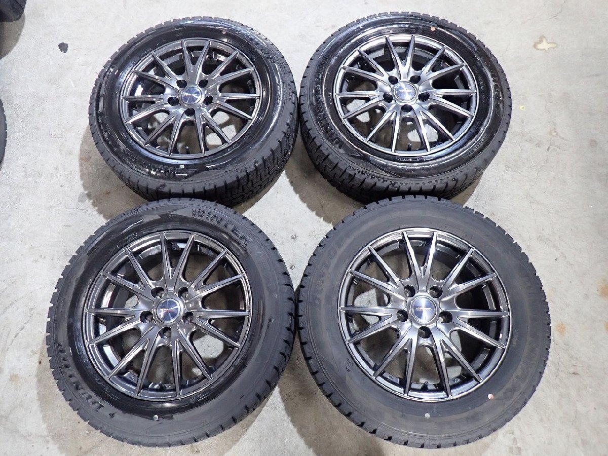 YS22884【送料無料195/65R16】60プリウスなどへ DL WM02 中古スタッドレスアルミセット ■16×6.5J 114.3/5H ET40■ 1円スタート拍卖