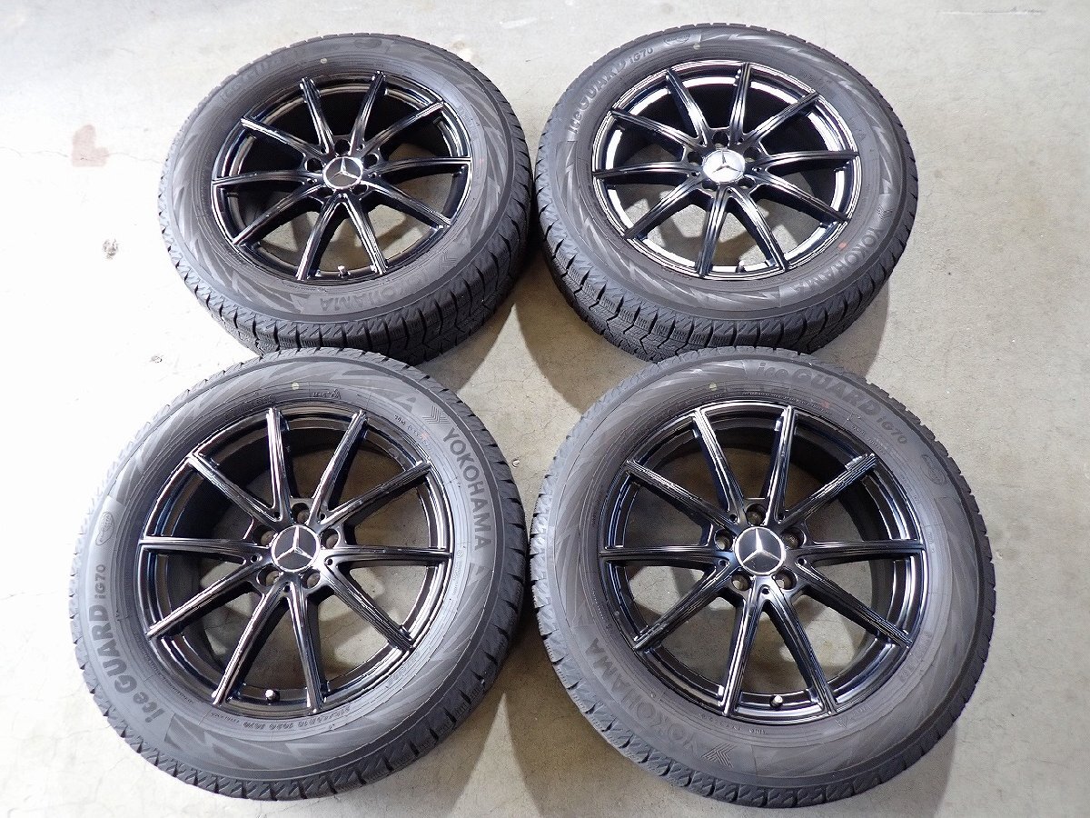 YS23404【送料無料215/60R18】ベンツ純正 X247 GLBクラス純正 2022年製 中古スタッドレスセット ▼18×6.5J 112/5H ET44▼拍卖