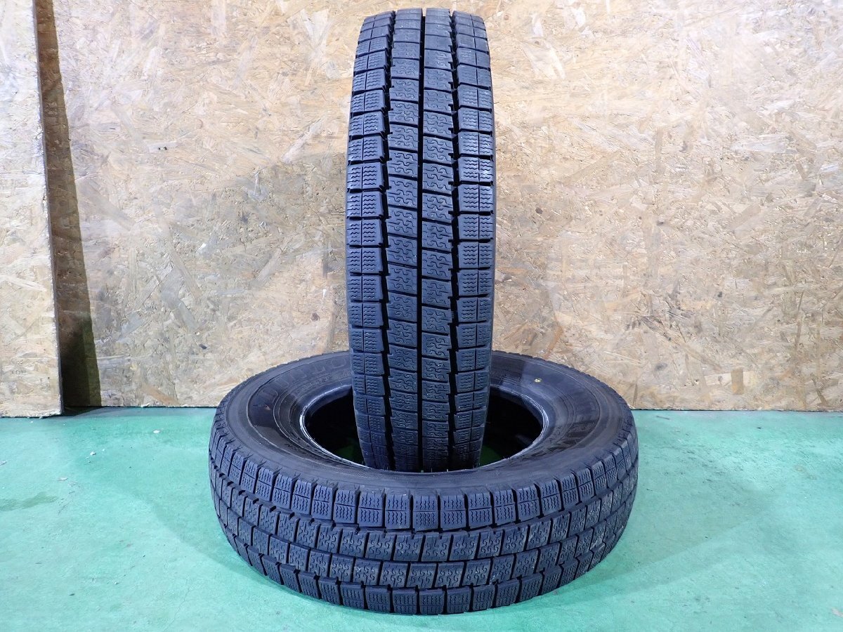 RK12092【送料無料165/80R14 91/90N】2本 ダンロップ ウィンターマックス LV01 2024年製 中古スタッドレス ADバン等に ≪即決≫拍卖