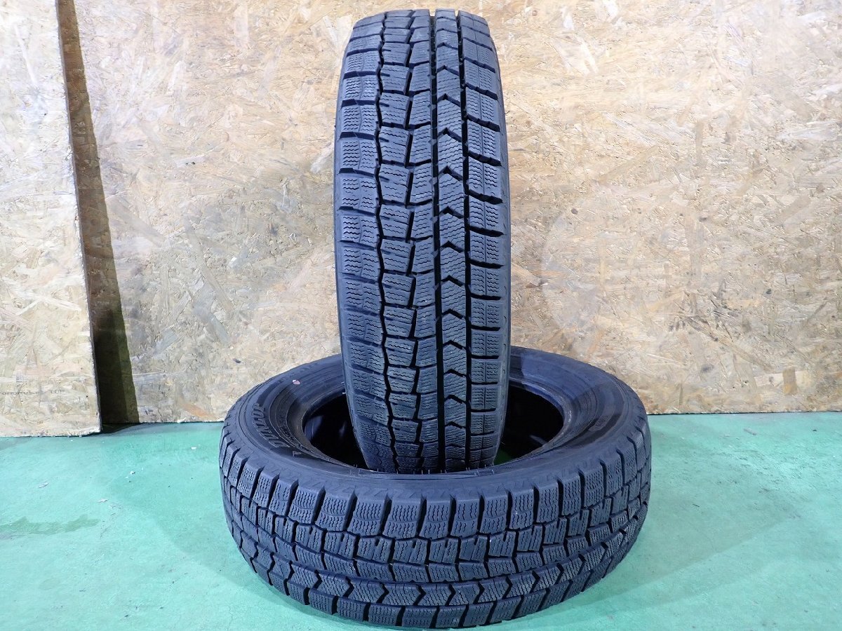 RK12090【送料無料175/65R15】2本 ダンロップ ウィンターマックス WM02 中古スタッドレス フィット アクア インサイト ≪即決≫拍卖