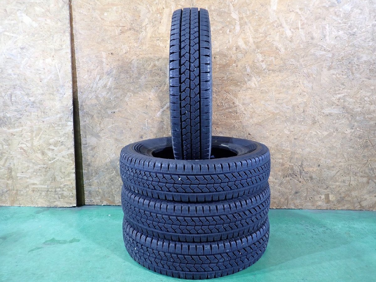 RB4211【送料無料155/80R14 88/86N】4本 ブリヂストン ブリザック VL1 中古スタッドレス 2022年製 プロボックス サクシード ≪即決≫拍卖