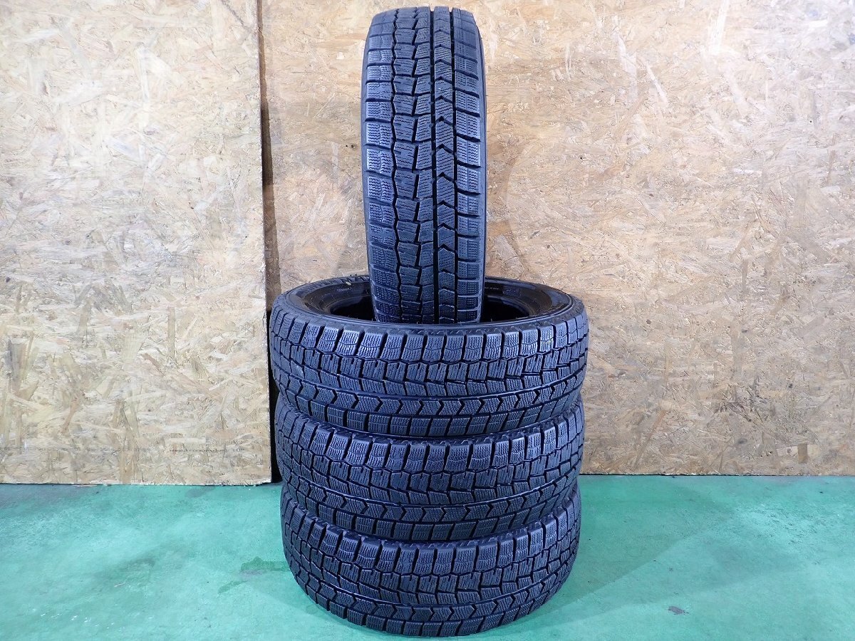 RB4173【送料無料185/60R15】4本 ダンロップ ウィンターマックス WM02 中古スタッドレス フィット アクア ヤリス ≪即決≫拍卖