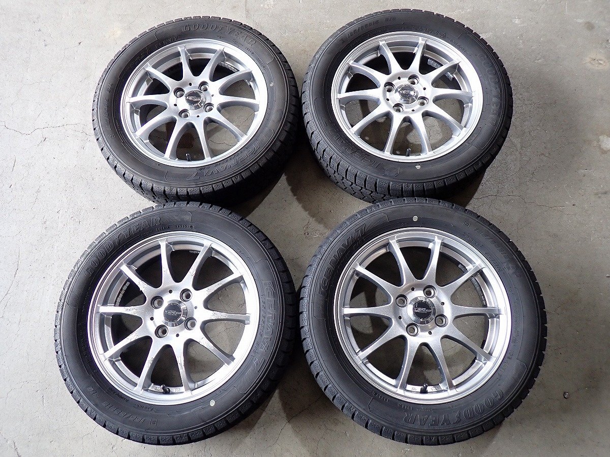 YS20524【送料無料165/65R15】タフト ソリオ デリカD:2などに GY 中古スタッドレスセット ●15×4.5J 100/4H ET43●1円スタート拍卖