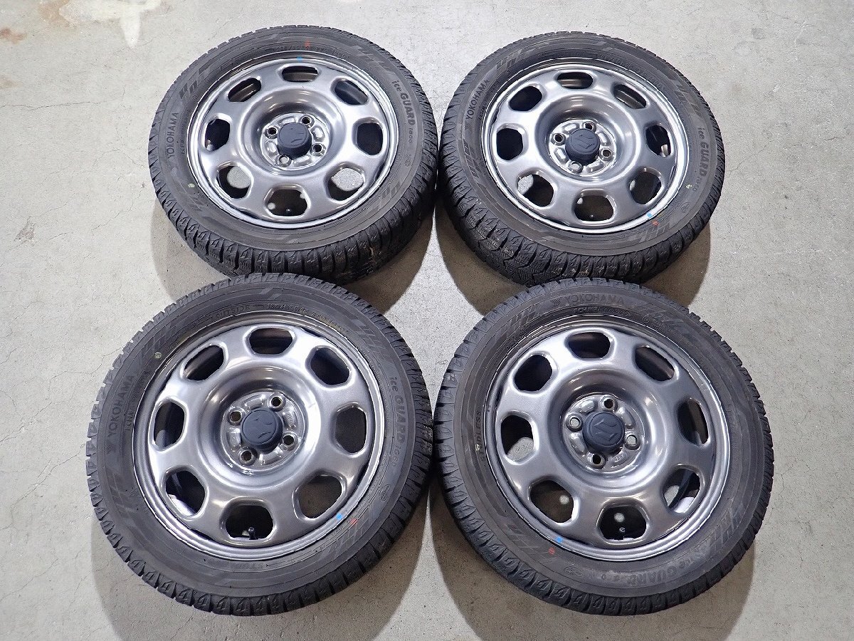 YS21358【送料無料165/60R15】スズキ純正スチール ハスラー純正 フレアクロスオーバーにも ■15×4.5J 100/4H ET約45■1円スタート拍卖